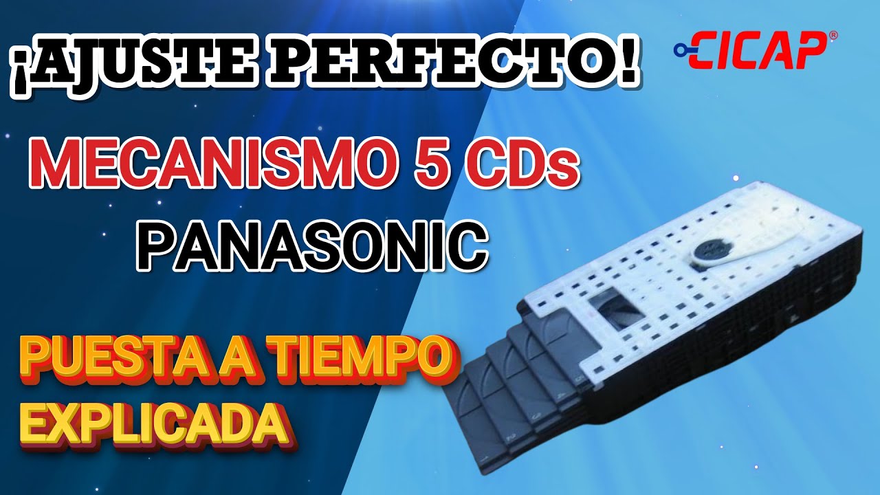 Cómo Ajustar el Mecanismo de 5 CDs Panasonic Tipo Escalera - Tutorial Paso a Paso