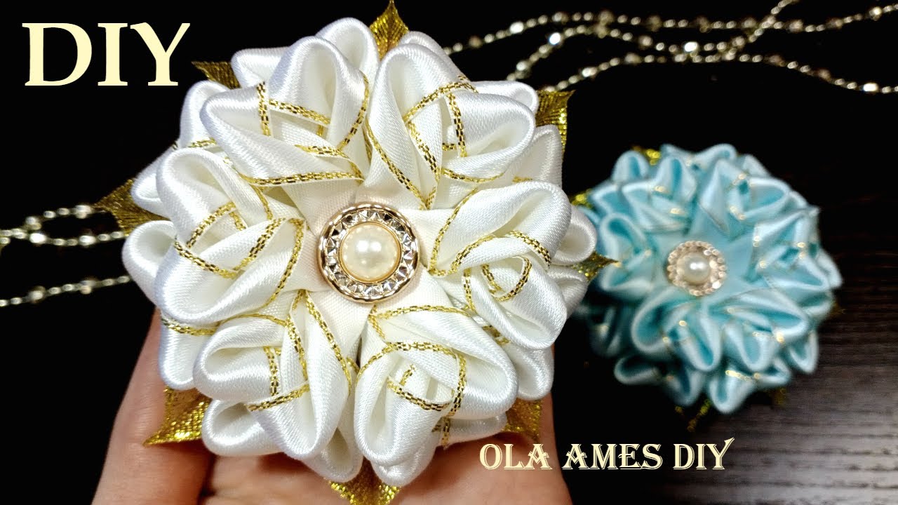 Таких Цветов Вы еще не Делали 😍 Посмотрите какие КРАСИВЫЕ ЦВЕТЫ из ЛЕНТ😍 DIY Ribbon Flowers/Ola ameS