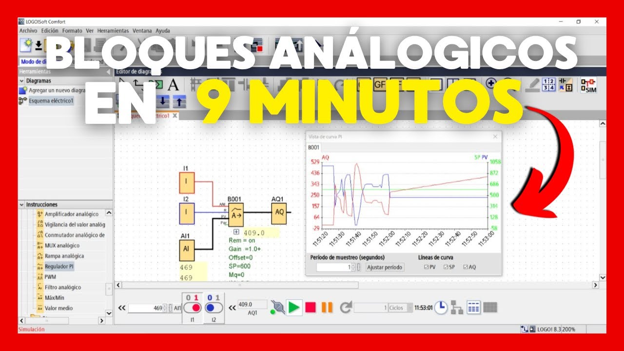 Aprende a programar Bloques Analógicos en LOGO! Soft Comfort | En menos de 9 minutos