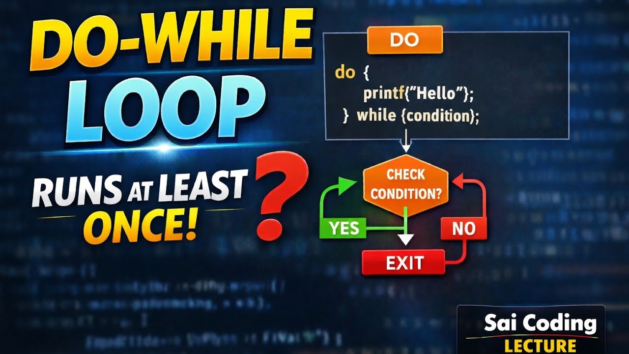 C-14 Do-While Loop in C Explained Simply | Beginner Friendly 🔁