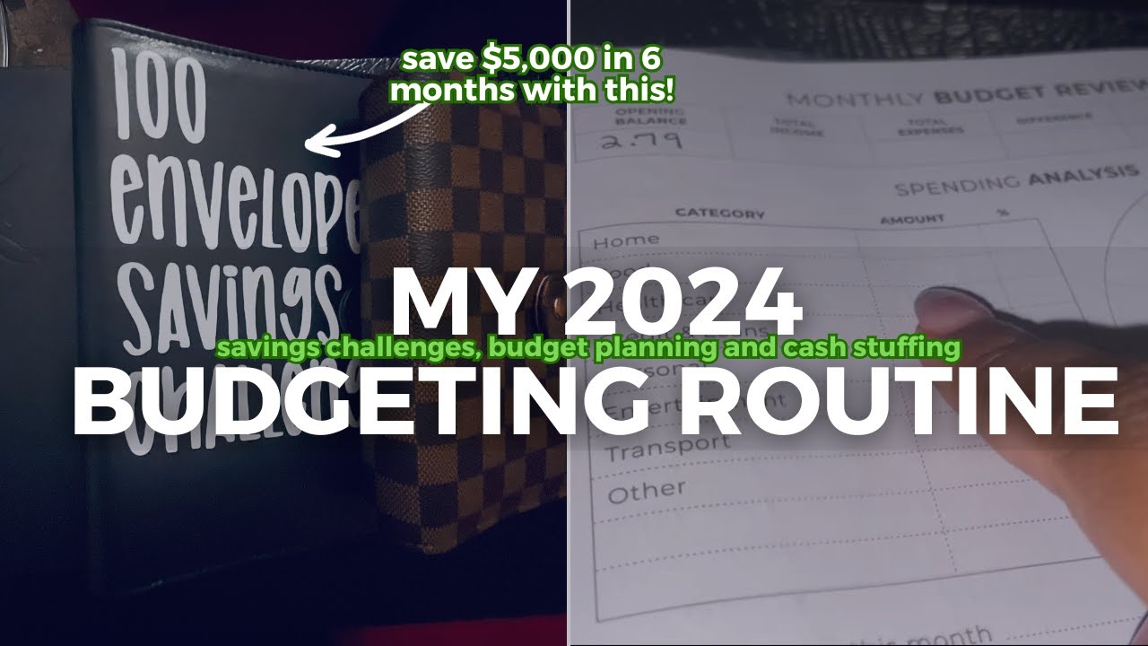 MY 2024 BUDGET ROUTINE | budgeting my paycheck, budgeting tools + plan to save $5,000 in 6 months!
