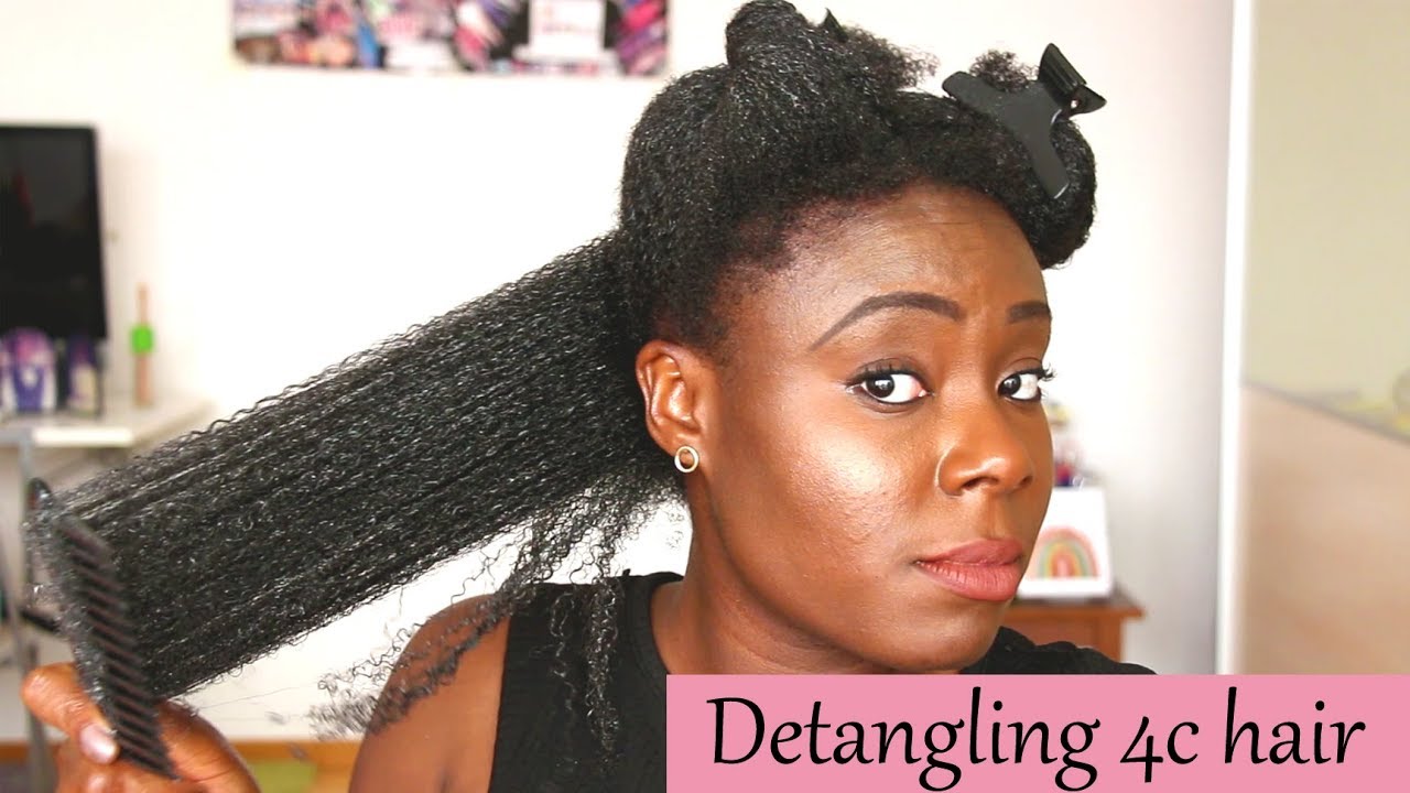 How to detangle 4c natural hair