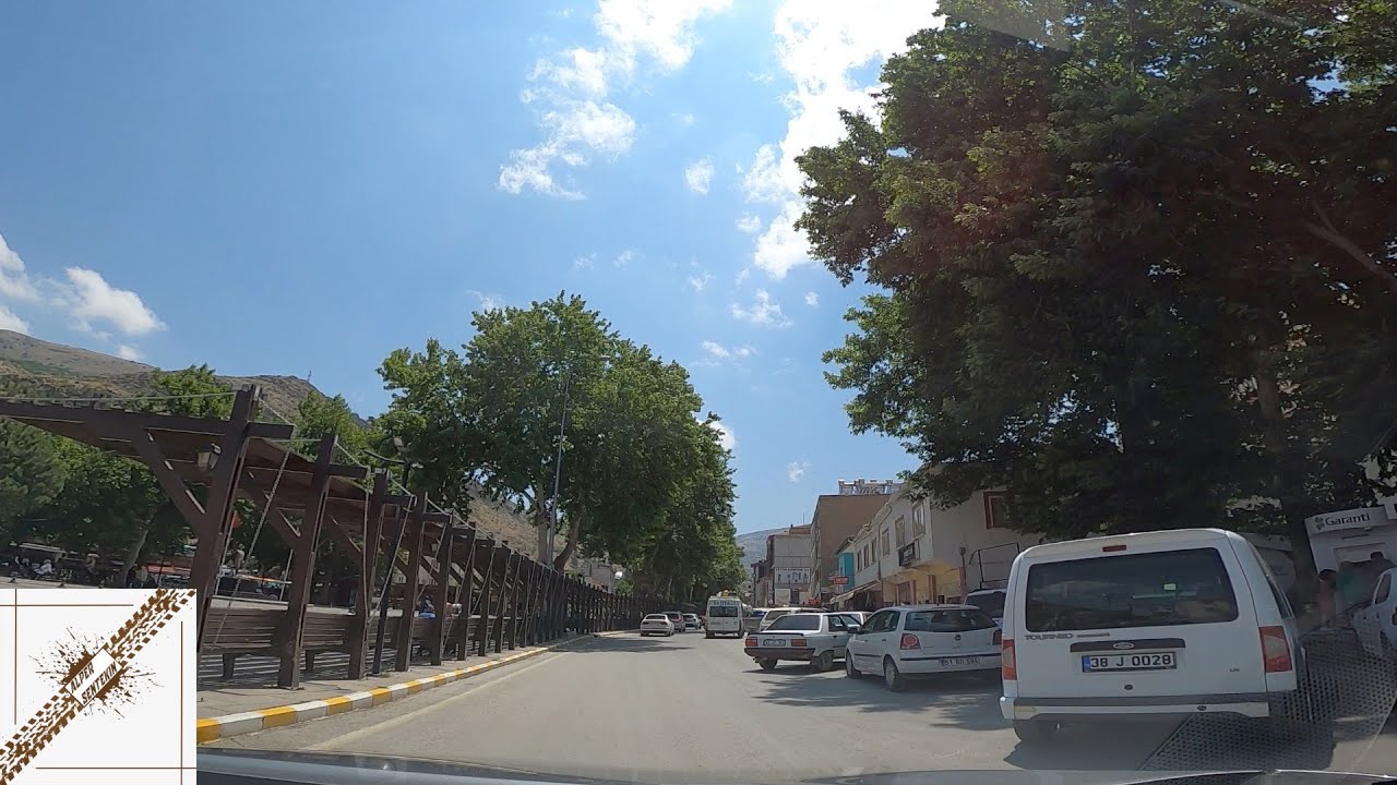 Kayseri - Yahyali Downtown Road View / Kayseri - Yahyalı Şehir Merkezi Yol Manzarası