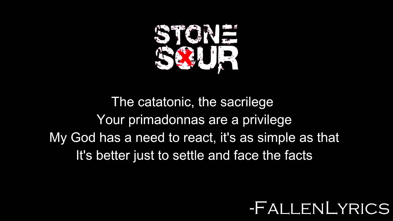 Stone Sour - Absolute Zero [Lyric Video] [HD]