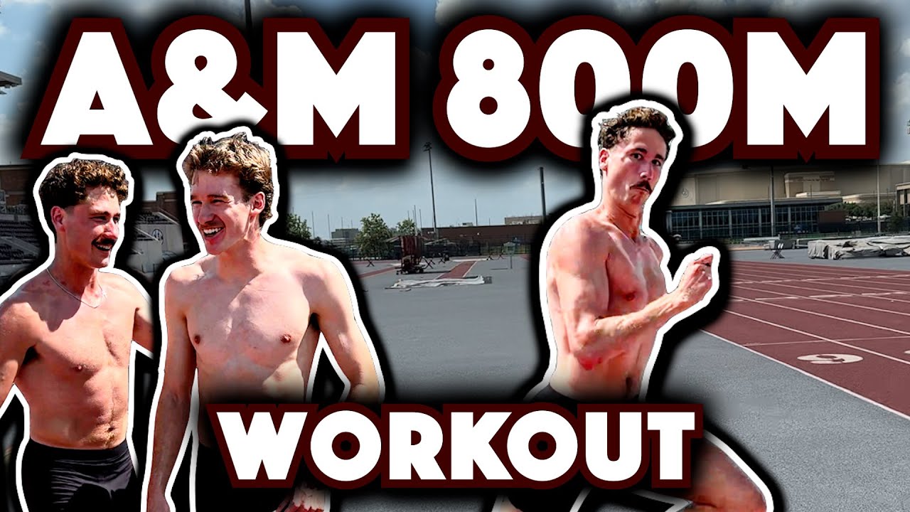Тренировка Texas A&M 800M с Сэмом Уитмаршем