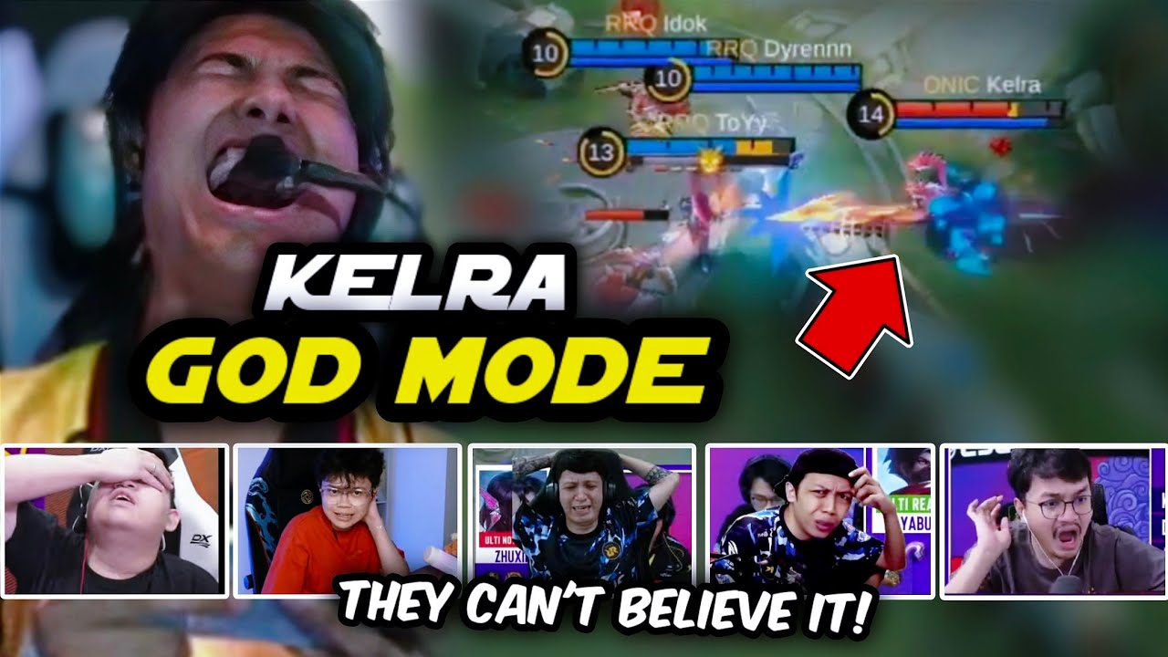Indo Streamers' Reaction to Kelra going FULL GOD MODE and SINGLE-HANDEDLY FLIPS THE GAME vs RRQ! 😮😱