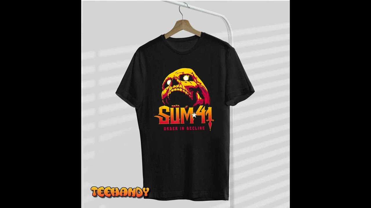 Sum 41 Order In Decline Skull T-Shirt