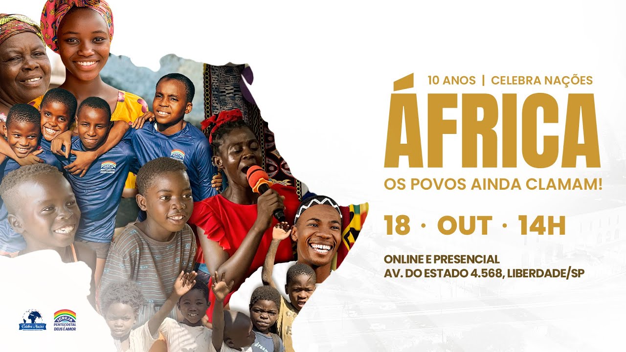 10 anos | Celebra Nações - ÁFRICA — Os povos ainda clamam! | AO VIVO | 18/10/2025 | IPDA