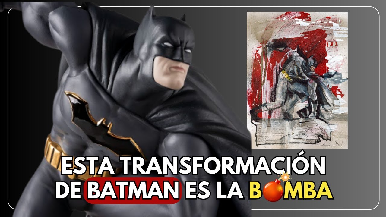 Nacho García Benavente transforma una escultura de Batman en una ilustración fantástica.