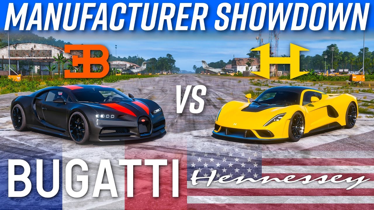 Bugatti VS Hennessey Manufacturer Showdown | Venom F5 vs Chiron Super Sport & more | Forza Horizon 5