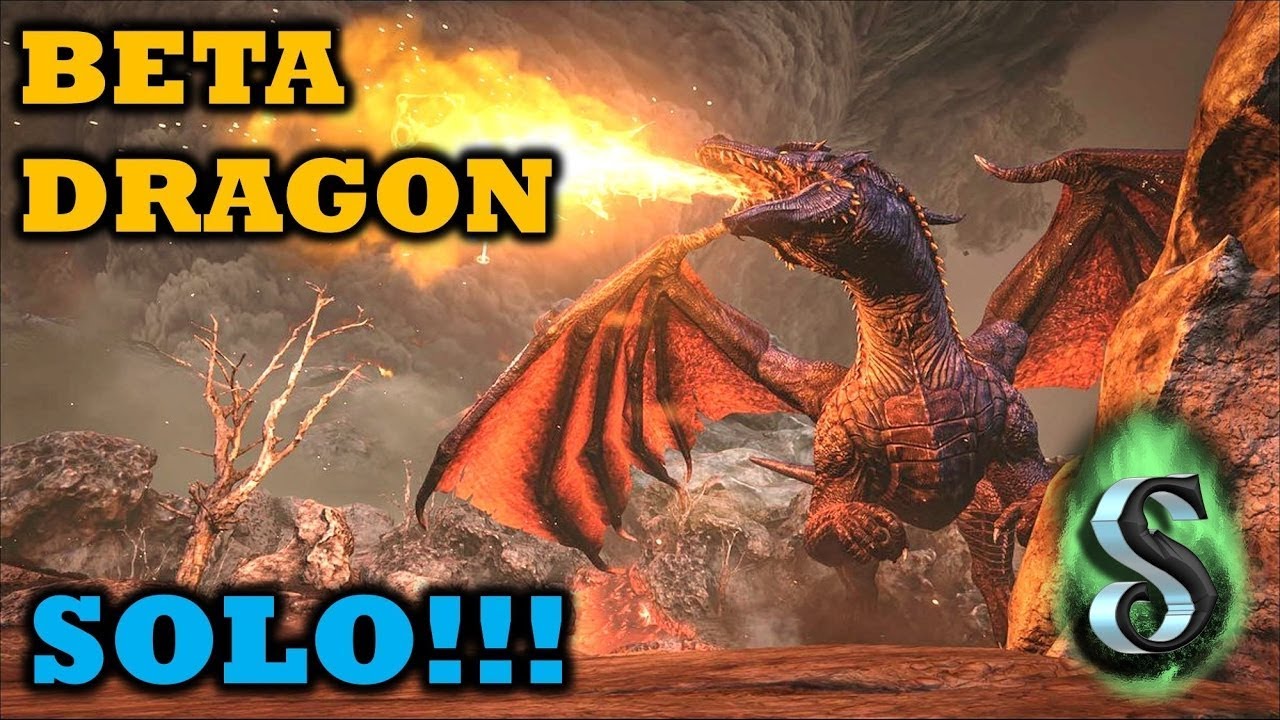 Ark Survival Evolved - SOLO/SP Beta Dragon Boss Fight