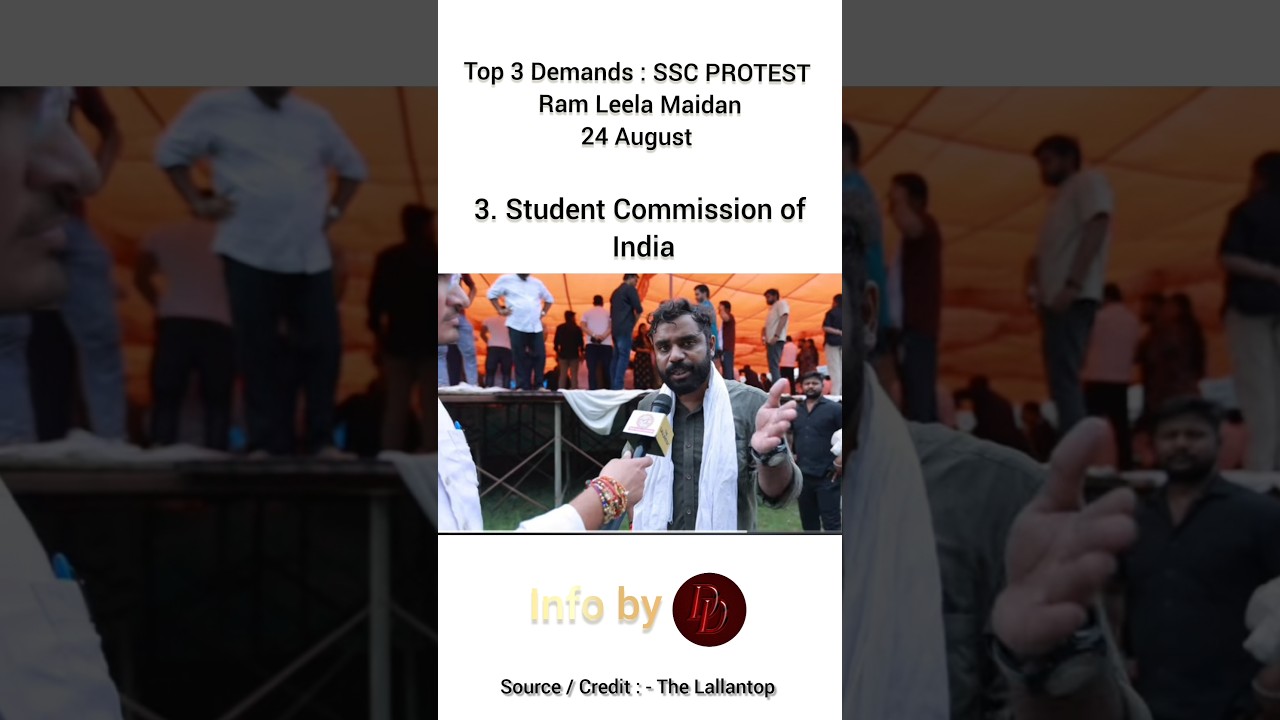 Demands | SSC Protest 24 August | Aditya Ranjan Sir | Ram Leela Maidaan, Delhi #ssc