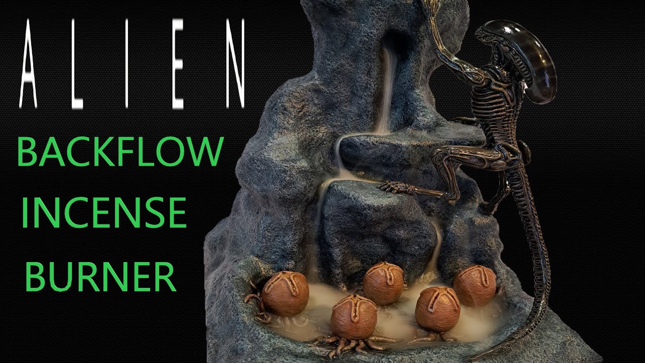 Sculpting The Alien 'Homeworld' Backflow Incense Burner/Polymer Clay Diorama/Time-lapse Video.