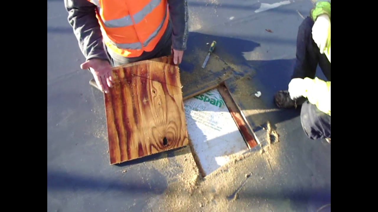 Condensation inside a  new flat roof covered with EPDM  rubber