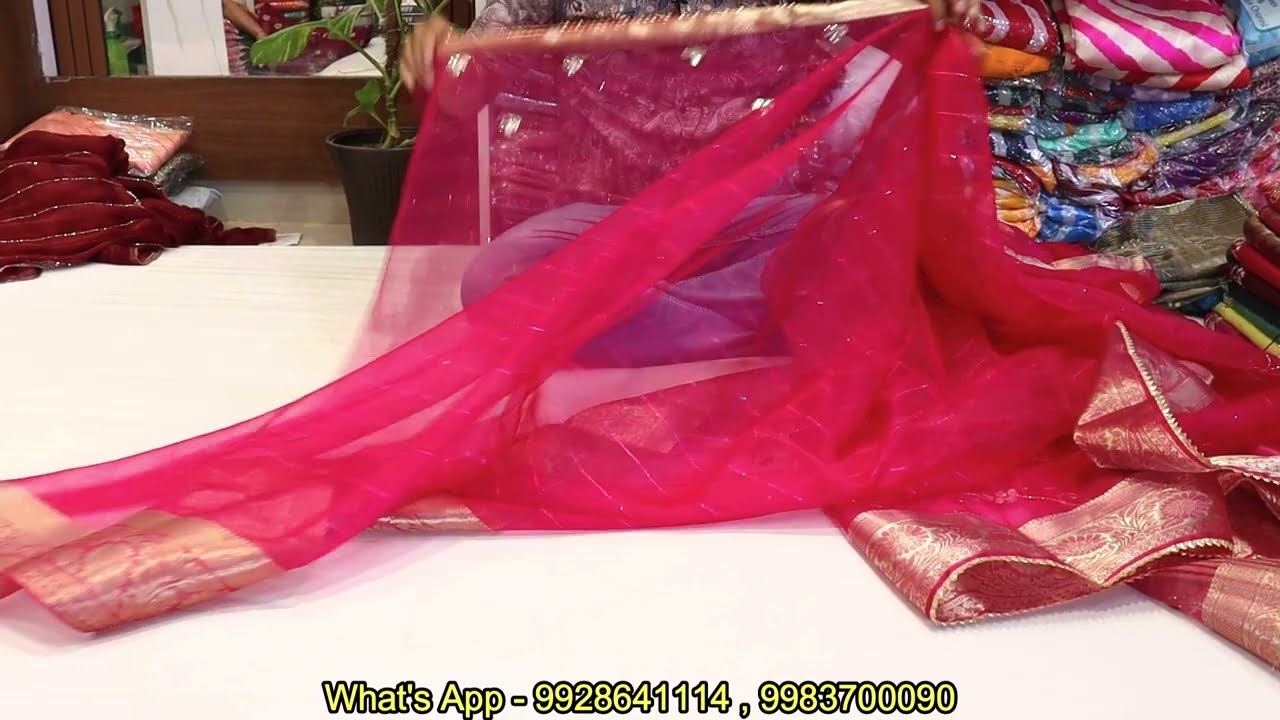 🔥लाजवाब की जयपुरी साड़ियां बहुत कम दामों में | Latest Jaipuri Desginer Saree 2023