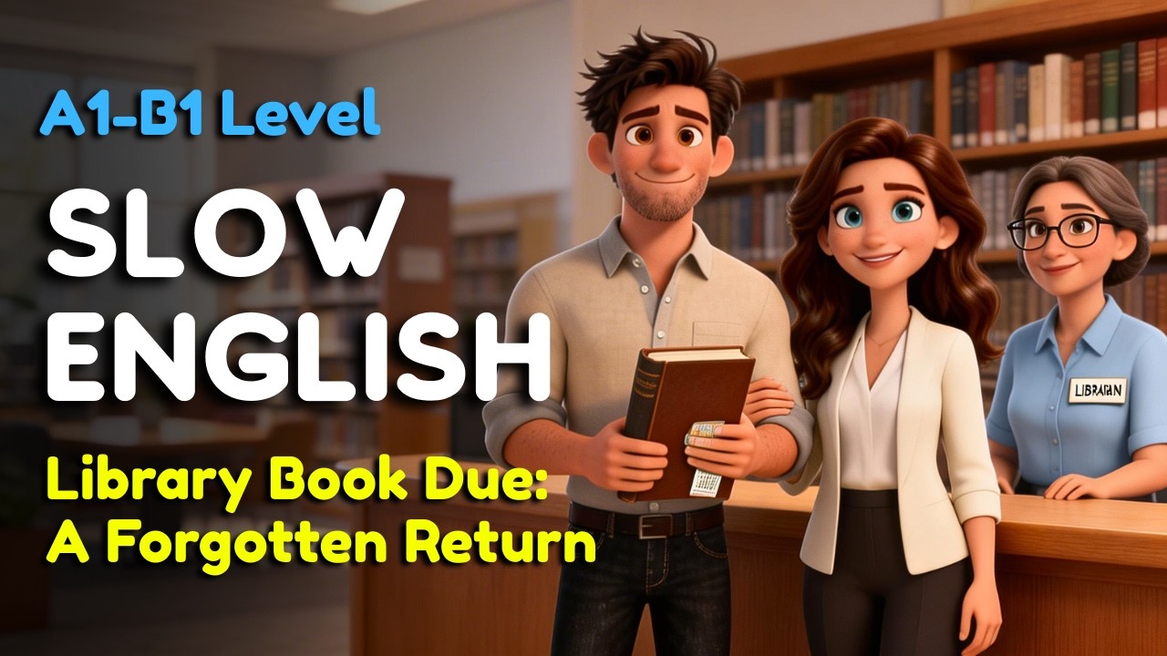 Library Book Due: A Forgotten Return | Easy English Listening for Beginners (A1–B1)