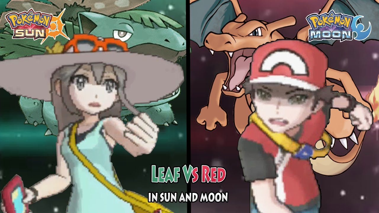 Pokemon Sun and Moon: Leaf Vs Red (Leafgreen & Heart Gold Parody)