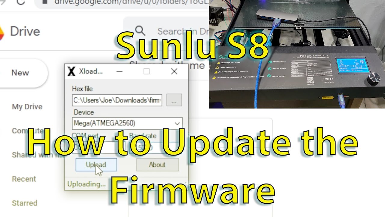 Sunlu S8: как обновить прошивку