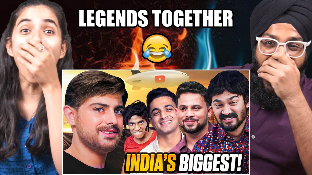 MR BEAST PARODY 🤑 Ft. INDIAN CREATORS | CARRYMINATI | REACTION