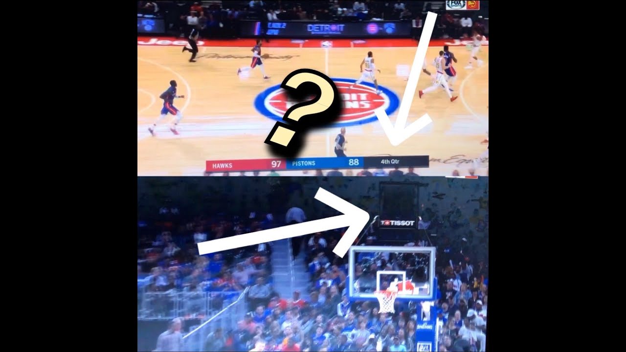 Broken Shot Clock During Live Broadcast of Hawks-Pistons Game!