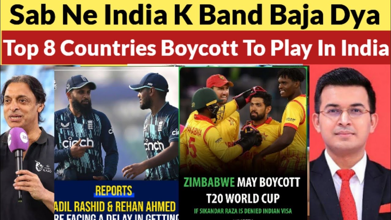 8 Countries Boycott To Play In India Including USA Zimbabwe Ban & Pak etc  Big Threat To India 