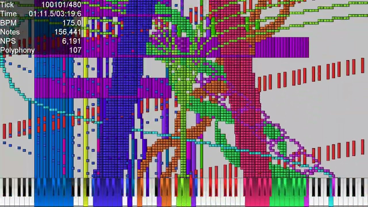 [Black MIDI] Revenge | 1.07M Notes | Fantasy Piano v2