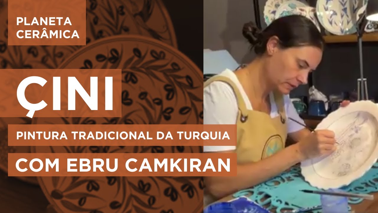 Çini - pintura tradicional da Turquia, com Ebru Camkiran