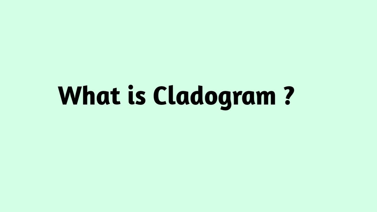 What is Cladogram ?