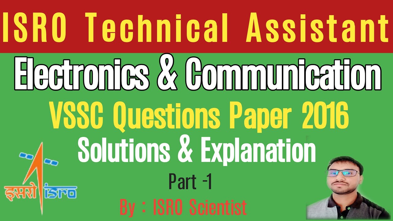 ISRO Technical Assistant Electronics |  Exam Preparation |VSSC Previous Year Questions Part1