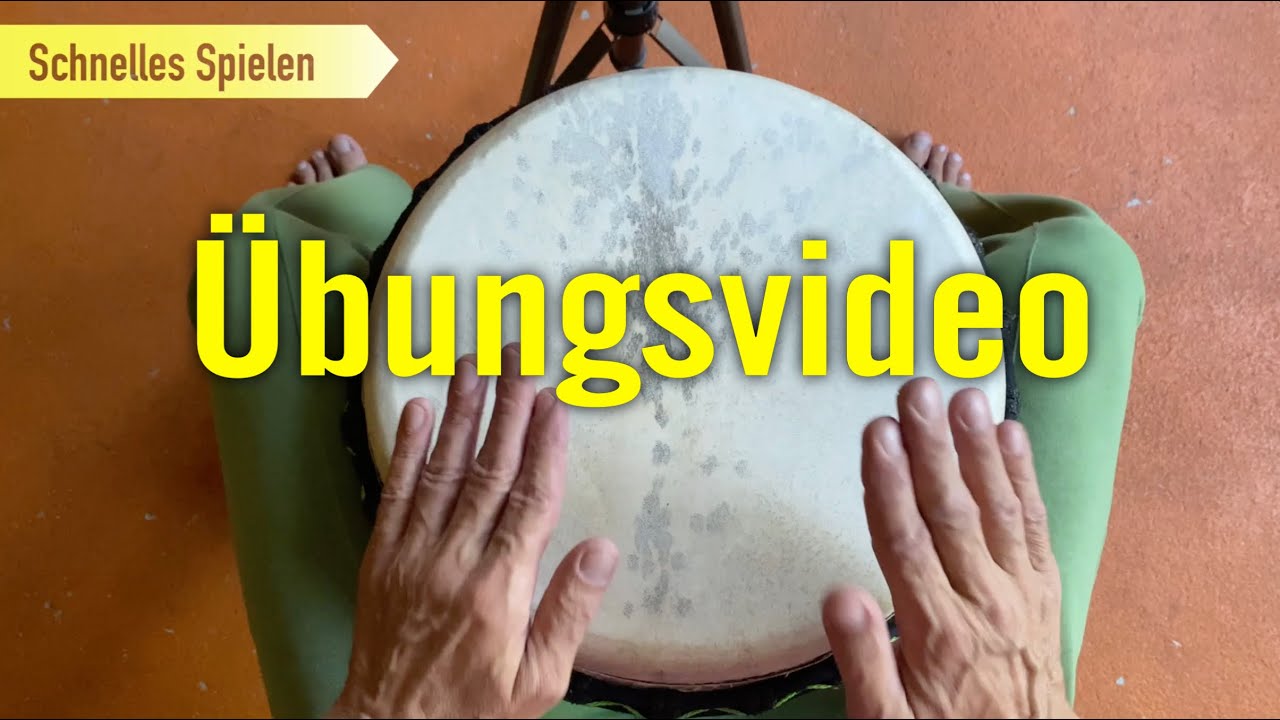 Schnelles Spielen 💫 Übungsvideo für Djembe, Cajon und Conga