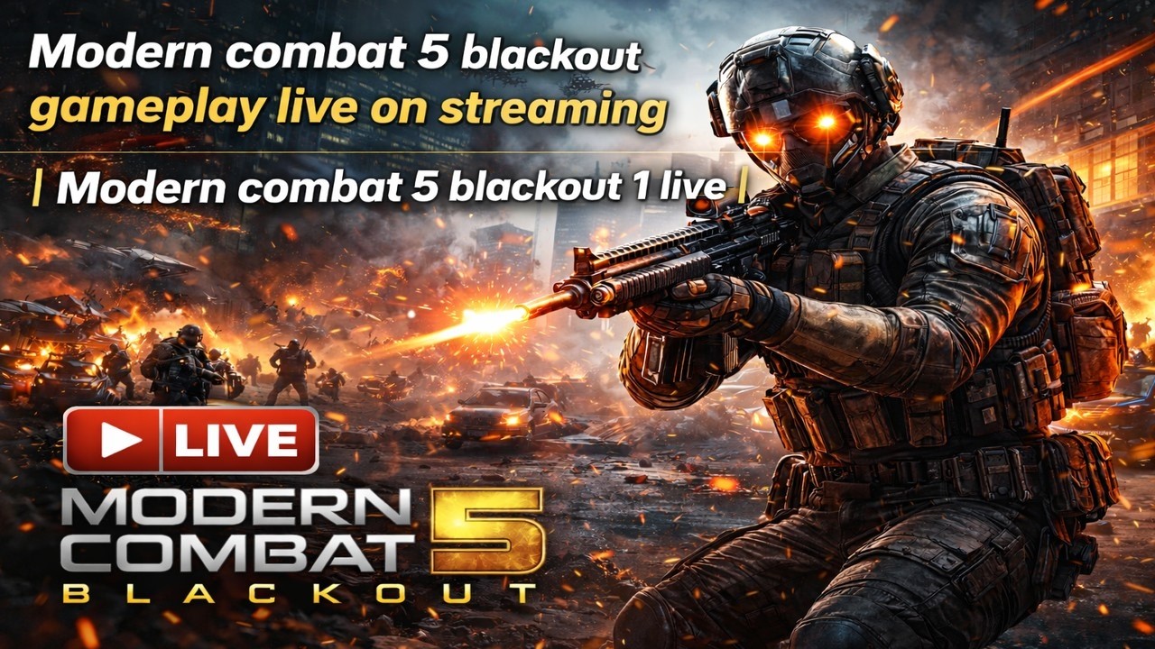 Modern combat 5 blackout gameplay live on streaming | Modern combat 5 blackout 1 live | #streaming