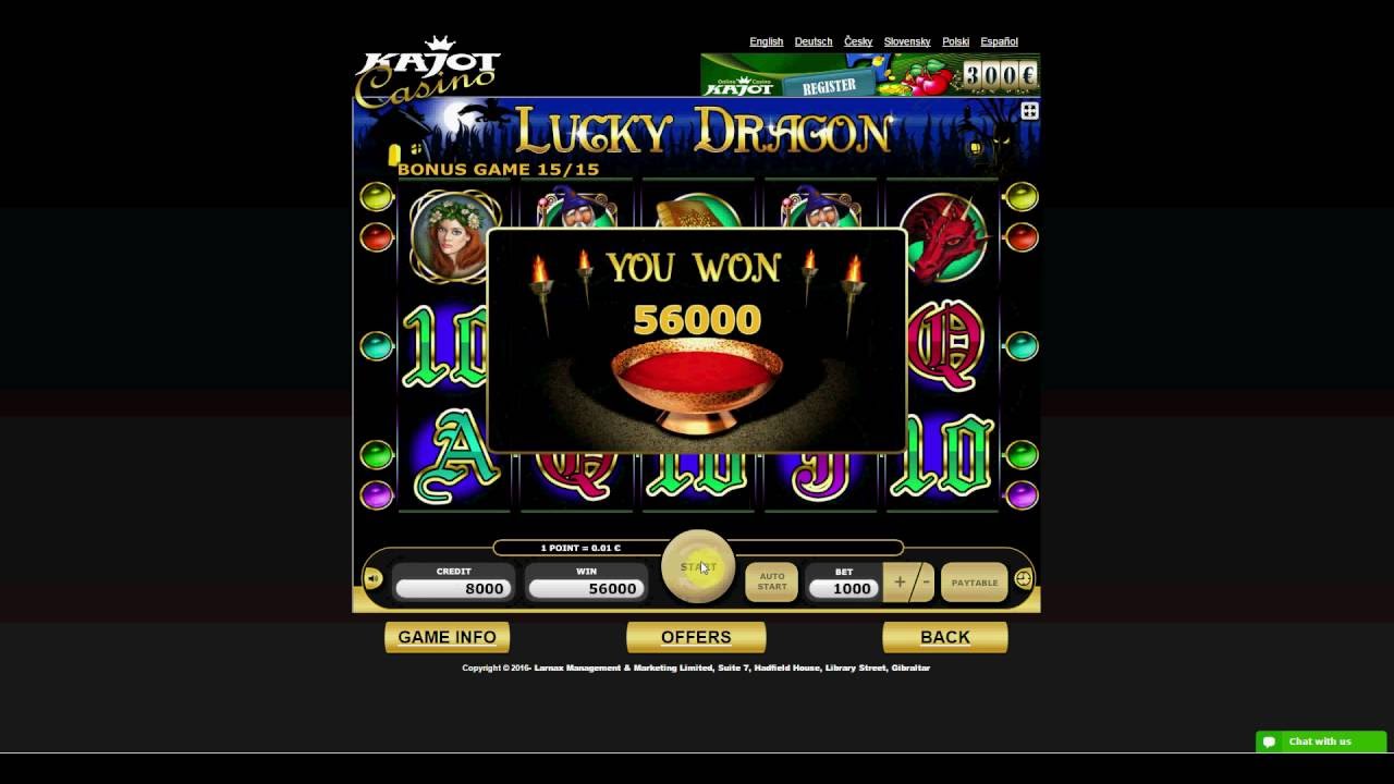 BIG PAYOUT ON LUCKY DRAGON