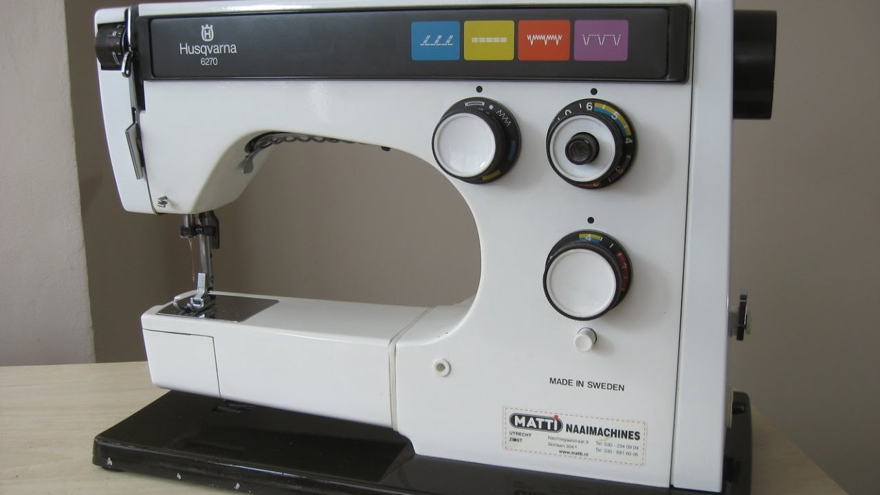 Husqvarna 6270 Nähmaschine Sewing machine Швейная машина test leather
