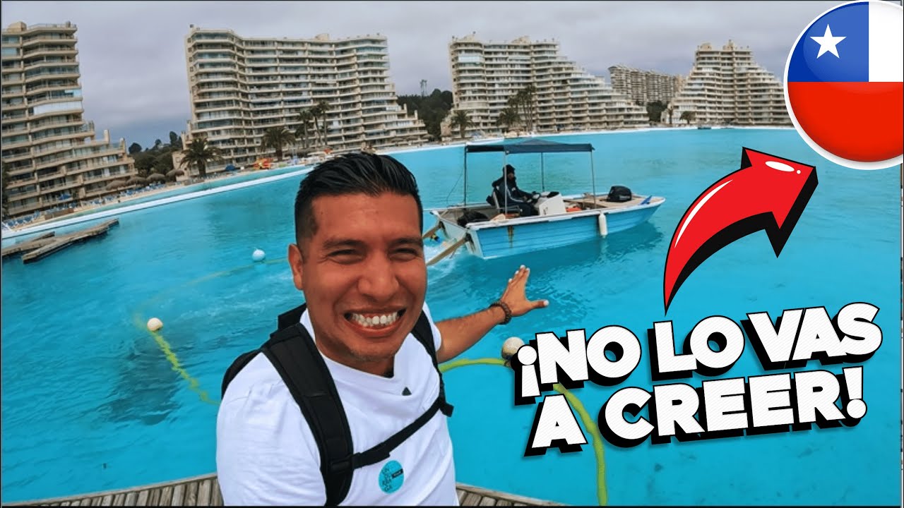 Asi es  la piscina más grande del mundo San Alfonso del Mar, Chile ALGARROBO en chile 🇨🇱