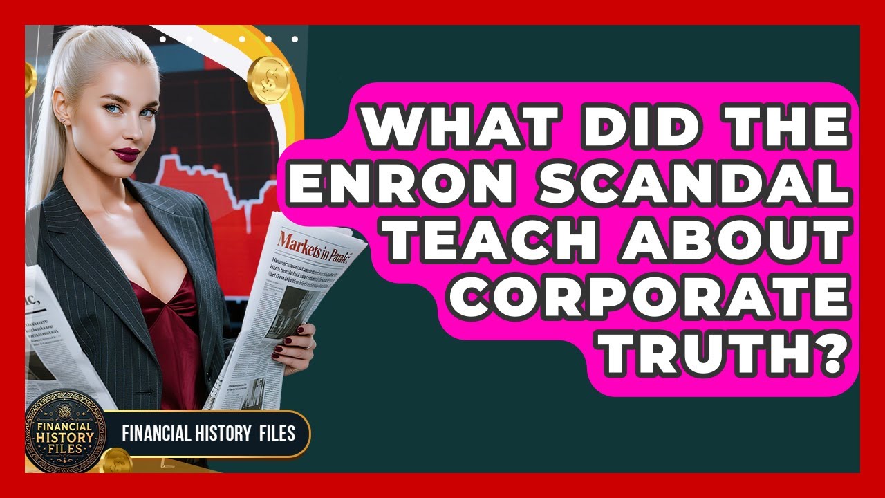 What Did The Enron Scandal Teach About Corporate Truth? - Financial History Files