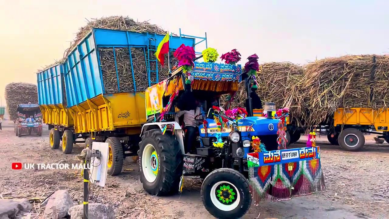 😍ಹೋಸಮಾಲಗಿತ್ತಿ ಹೋಟ್ಟಿ ಉಡಿ ಹಿಡಕೋಂಡ್ | old trending janapada sone | new Holland Tractor ⚡️