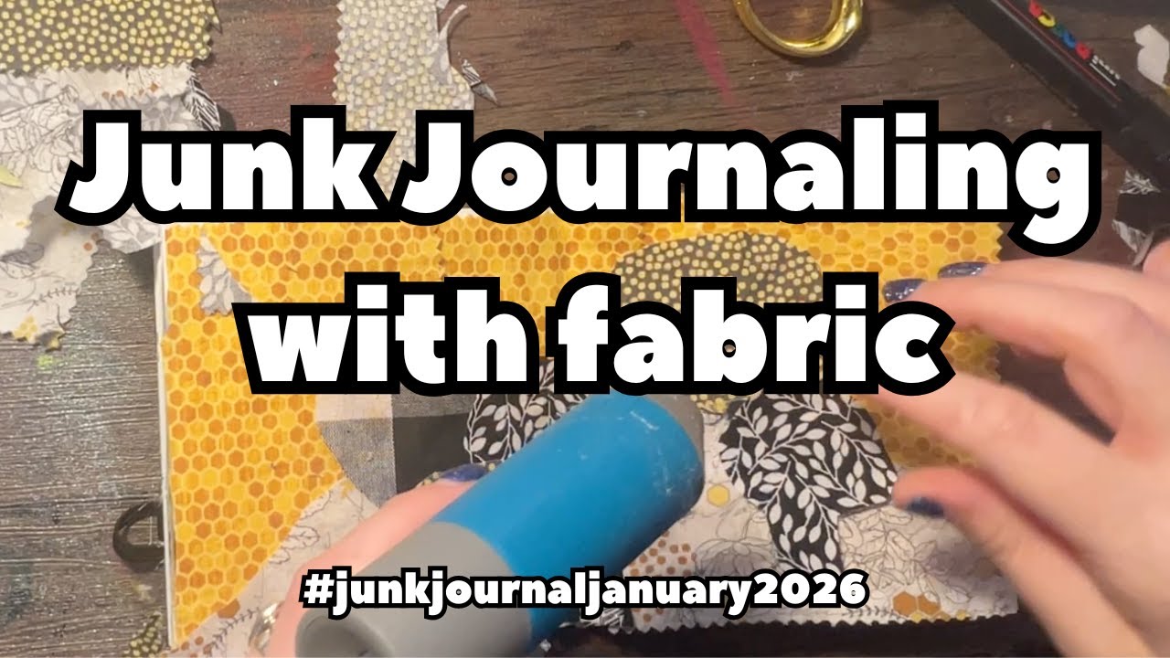 Make a fabric only journal cover and two pages spread