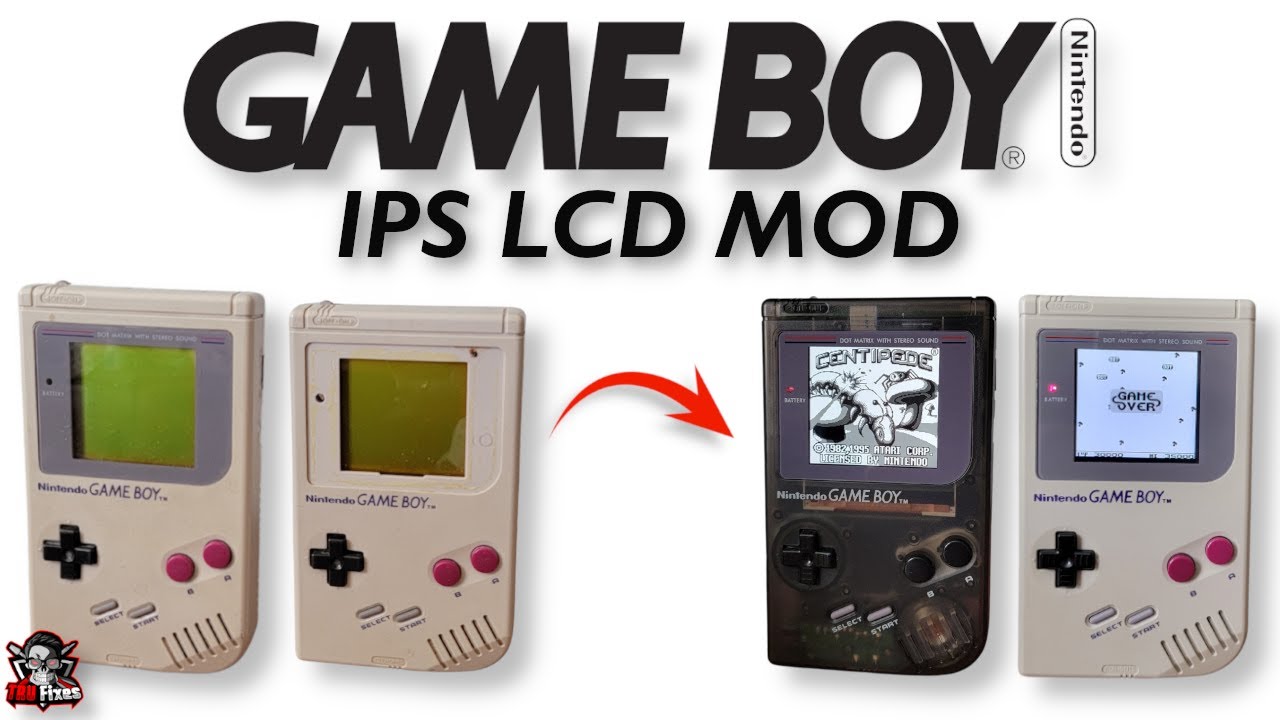 Nintendo Game Boy IPS LCD and Case Mod Kit Installation ⚒ TRU Fixes