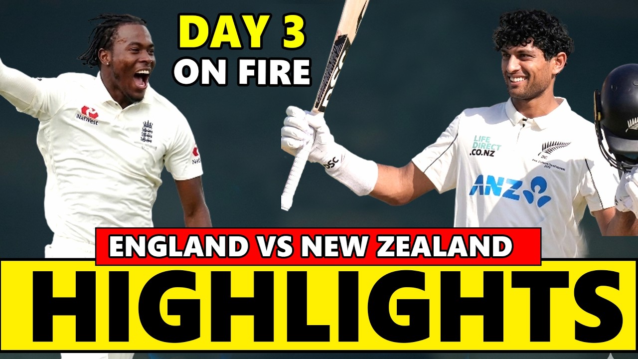 New Zealand vs England 2nd Test Day 3 Highlights 2026 | ENG vs NZ Day 2 2026