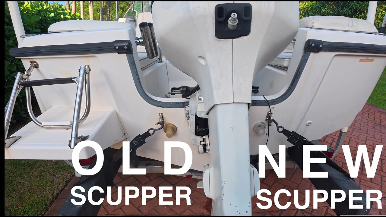 How to Replace Boat Scuppers | No More Water on Deck | DIY Easy Cheap Fix