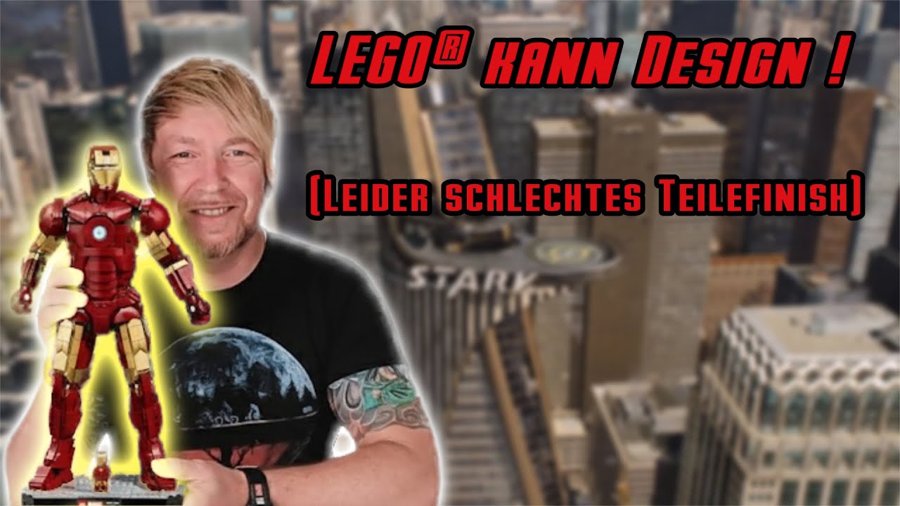 Schräger Print & matte Teile. LEGO® hat trotzdem für die Sammlung geliefert | Iron Man Mark 3-76344