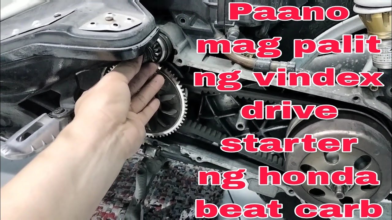 Paano mag palit ng vindex drive starter ng honda beat carb