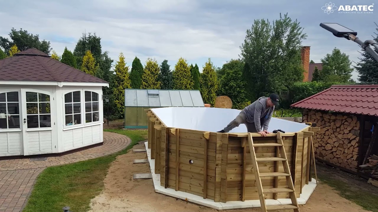 How to build a wooden pool in 48hrs? A timelapse video.