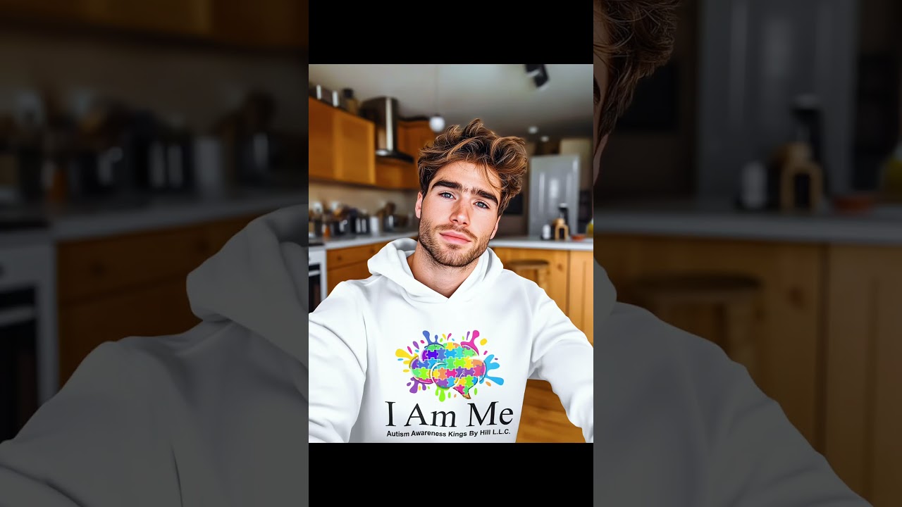 I Am Me White Hoodie