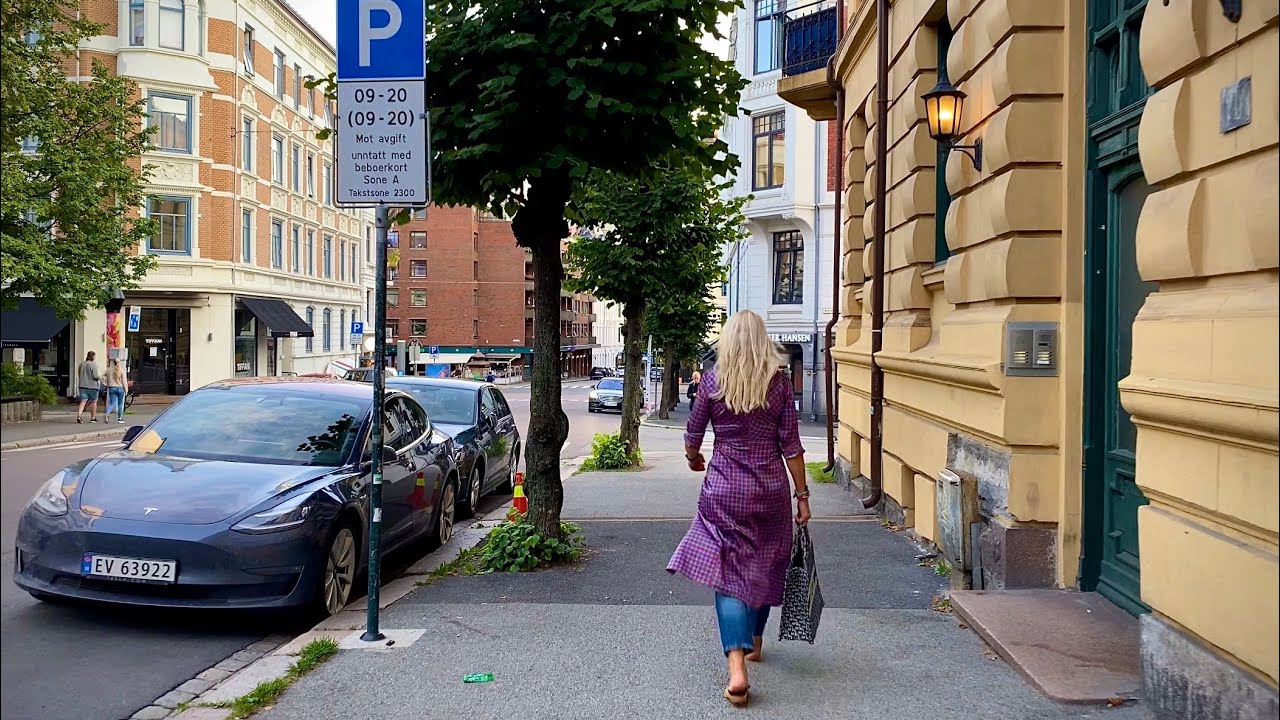 OSLO WALKING 4K 🇳🇴 Frogner August 2021 #osloelsa67