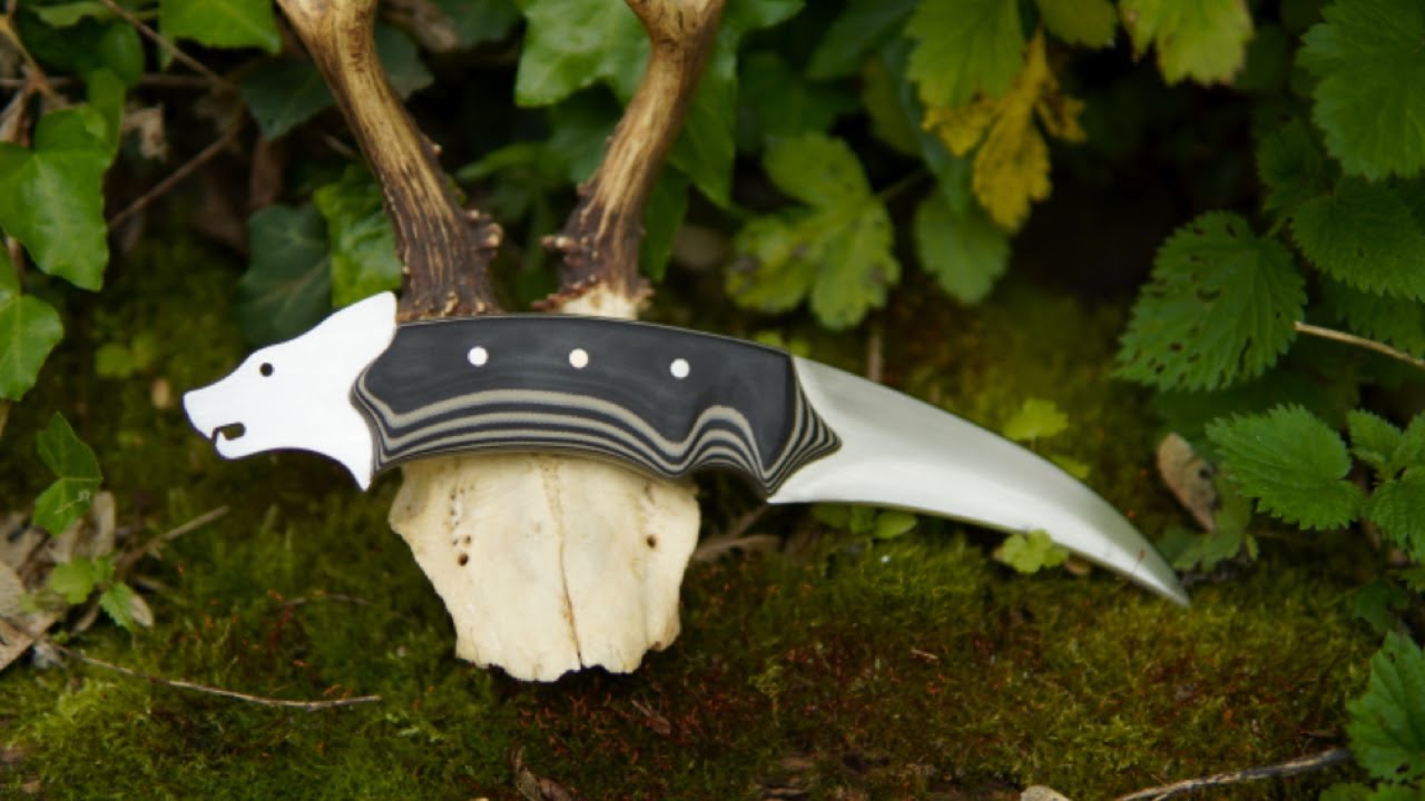Making "Wolftooth" knife with basic tools 