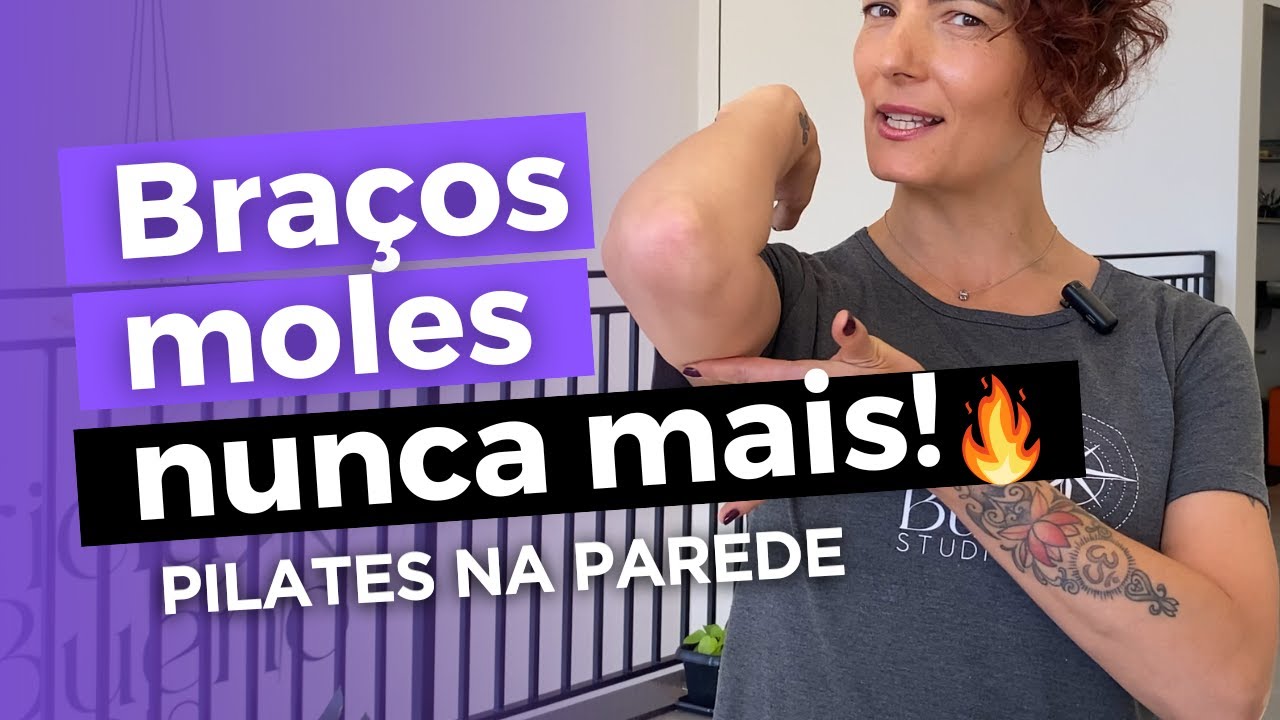 PILATES NA PAREDE | Braços DURINHOS E DEFINIDOS com 5 EXERCÍCIOS SIMPLES