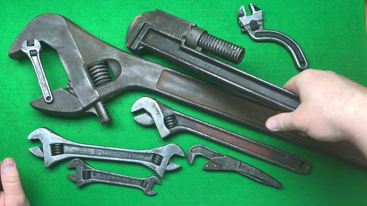 Tool haul Collection (12)  guessed the price bahco 30in also extremely rare double headed bahco 131