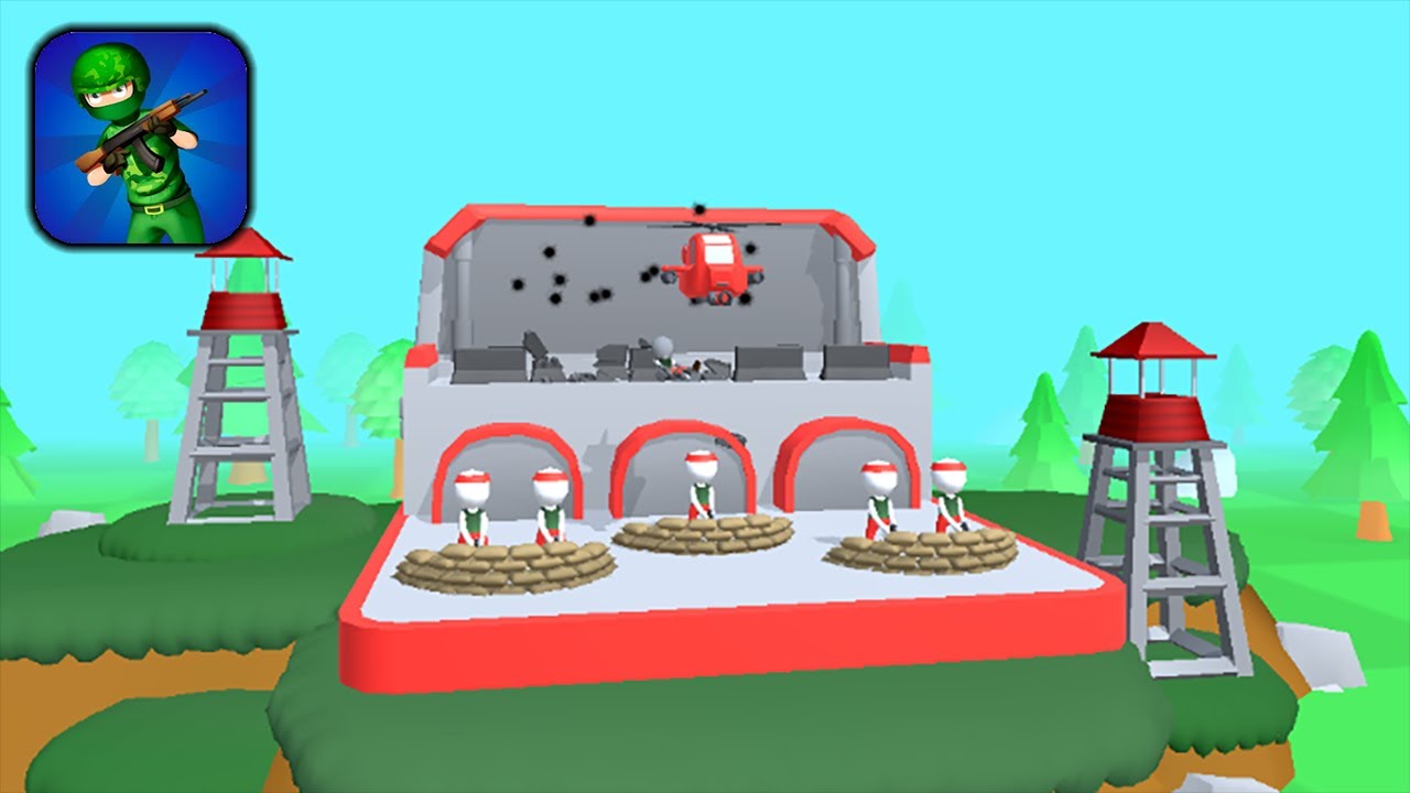 Stickman War 3D: Shoot N Merge - Part 1 Stick War Army Commander Merge Game - Gameplay Walkthrough