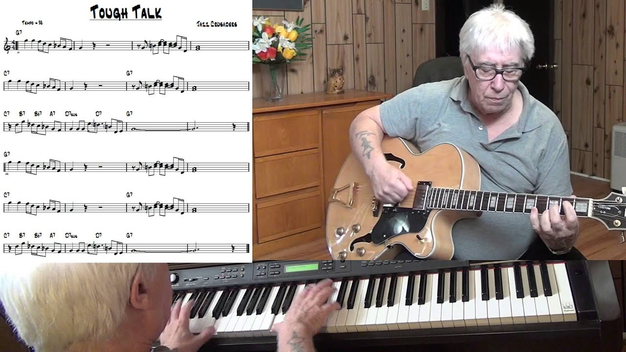 Tough Talk - Jazz guitar & piano cover ( Jazz Crusaders )